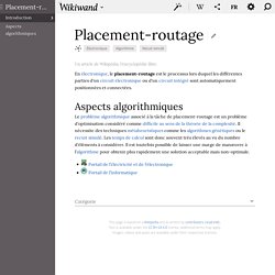 Placement-routage