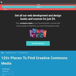 120+ Places To Find Creative Commons Media