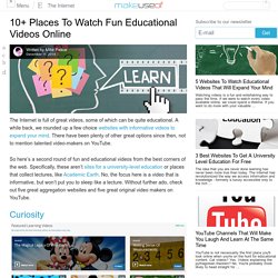 10+ Places To Watch Fun Educational Videos Online