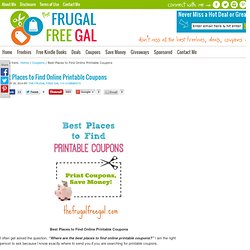 The Best Places to Find Online Printable Coupons