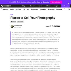 Places to Sell Your Photography