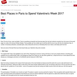 Best Places in Paris to Spend Valentine's Week 2017