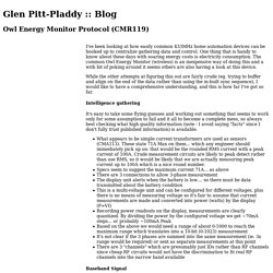 Blog - Owl Energy Monitor Protocol (CMR119)