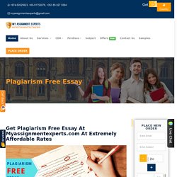 Get 100% Plagiarism Free Essay by Professional and Top Essay Writer in Australia, USA, and UK.