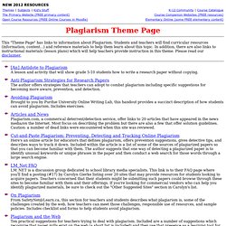 Plagiarism Theme Page