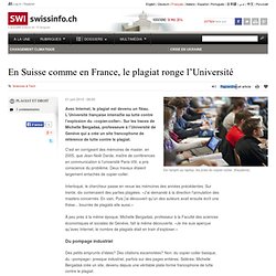 En Suisse comme en France, le plagiat ronge l’Université