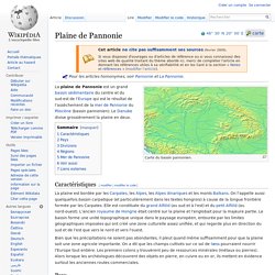 Plaine de Pannonie