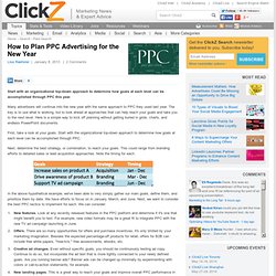 How to Plan PPC Advertising for the New Year