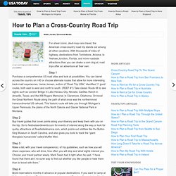 How to Plan a Cross-Country Road Trip