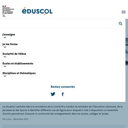 Ministère de l'Éducation nationale, de la Jeunesse et des Sports - Direction générale de l'enseignement scolaire