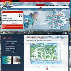 Plan des pistes - Ski Mt-Garceau Laurentides Canada Québec Saint-Donat location ski et planches à neige