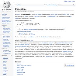 Planck time