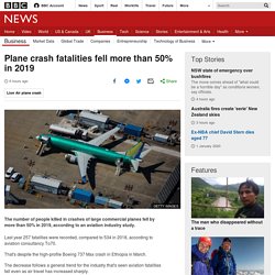 Plane crash fatalities fell more than 50% in 2019