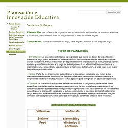 Verónica Bribiesca - Planeación e Innovación Educativa