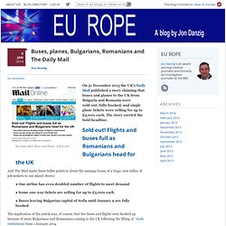 Buses, planes, Bulgarians, Romanians and The Daily Mail