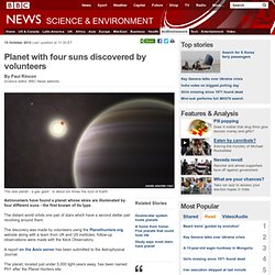 Planet with four suns discovered