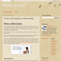 Planet women: Causes and symptoms of Miscarriage