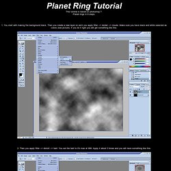 Planet Ring Tutorial This tutorial is based on photoshop 7