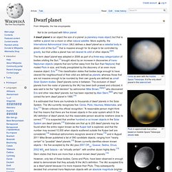 Dwarf planet
