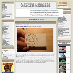 Planetary Gear Business Card - Hacked Gadgets - DIY Tech Blog