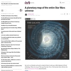 A planetary map of the entire Star Wars universe