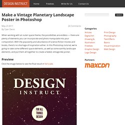 Make a Vintage Planetary Landscape Poster in Photoshop