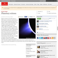 At sea in space: Planetary science