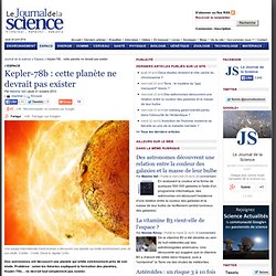 Kepler-78b : cette planète ne devrait pas exister › Espace
