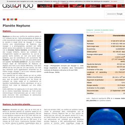 Neptune la dernière planète