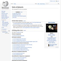 List of multiplanetary systems