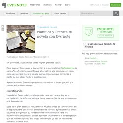 Planifica y Prepara tu novela con Evernote - Evernote en español