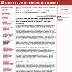 Capítulo 4. - La planificación sistemática del aprendizaje en línea como recurso didáctico de la educación a distancia