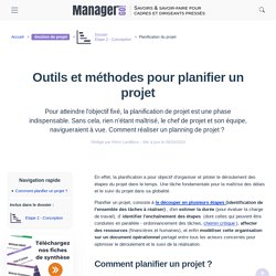 Planification de projets - Méthodes et outils