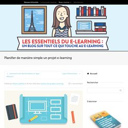 Planifier de manière simple un projet e-learning