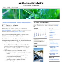 a million monkeys typing » D*I*Y Planner 2.0 Released