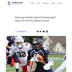 Planning to Build a Sports Fantasy App? Here's All That You Need to Know- Halkwinds
