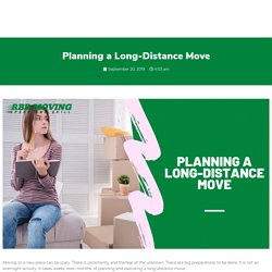 Planning a Long-Distance Move - RBR Moving