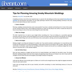 Tips for Planning Amazing Smoky Mountain Weddings