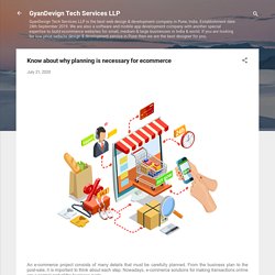 Know about why planning is necessary for ecommerce