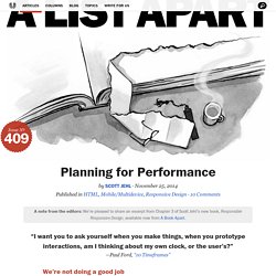 Planning for Performance