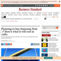 Planning to buy Samsung Note 9? Find Samsung Note 9 price in India