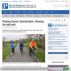 Planning Careers: Specialisation - Choosing the right path