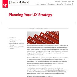 Planning Your UX Strategy
