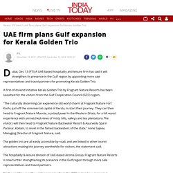 UAE firm plans Gulf expansion for Kerala Golden Trio - PTI feed News