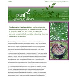 Society of Plant Signaling and Behavior