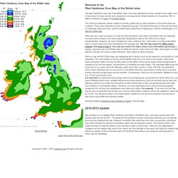 Plant Cold Hardiness Zone Map of the British Isles