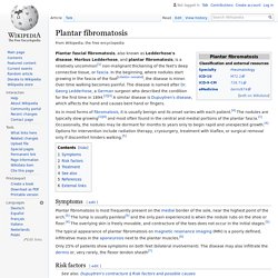 Plantar fibromatosis - Wikipedia