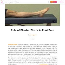 Role of Plantar Flexor in Foot Pain