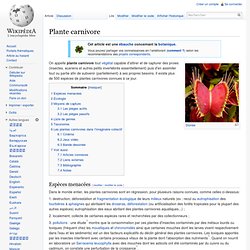 Plante carnivore
