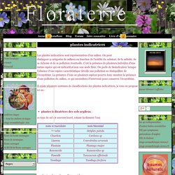 Plantes indicatrices - Floraterre